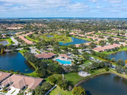 Sarasota FL. 55+ Community Homes - Resort Style Amenities Aerial