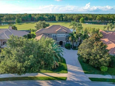 Sarasota FL. Golf Course Homes - Aerial View of Home