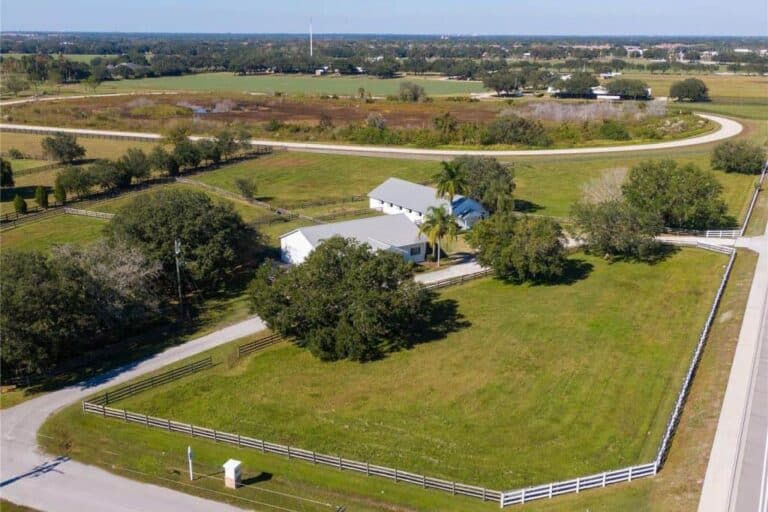 Sarasota FL. Equestrian Homes - Aerial