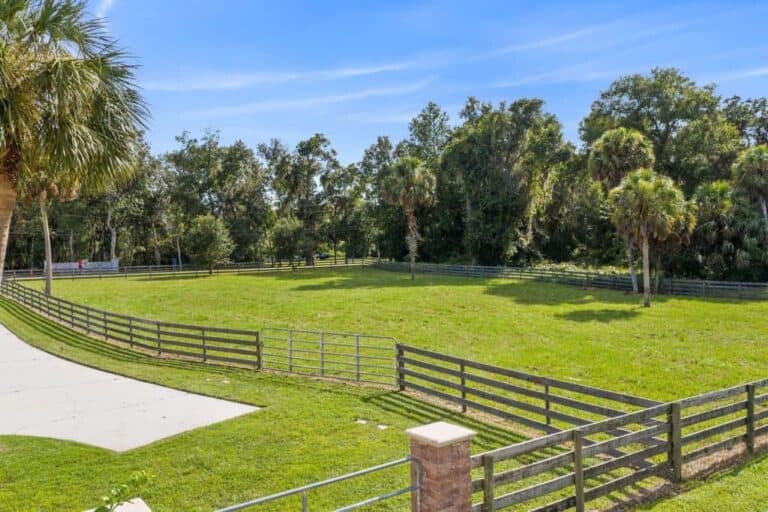 Sarasota FL. Equestrian Homes - Fenced Pasture