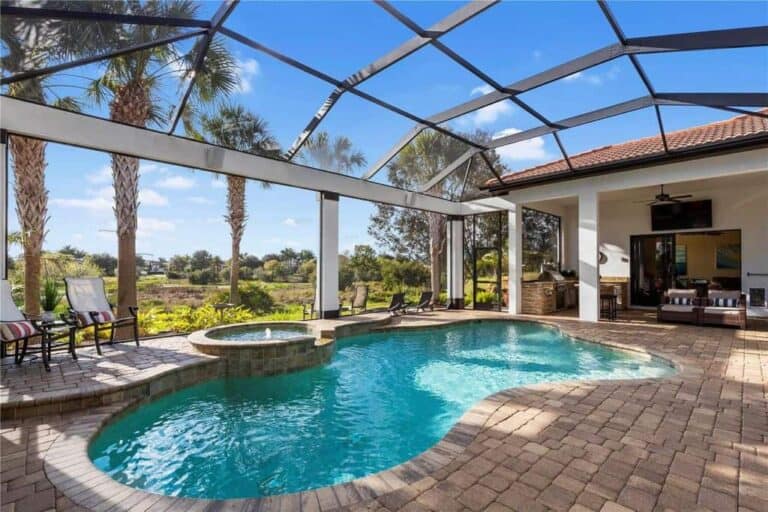 Sarasota Pool Homes - Mediterranean Style Pool