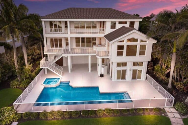 Sarasota Pool Homes - Aerial of Pool