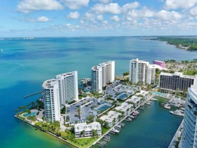 Sarasota Waterfront Condos - Waterfront Aerial