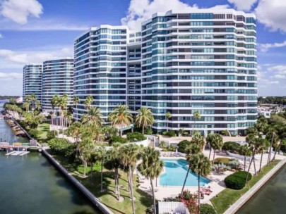 Sarasota Waterfront Condos - Waterfront Aerial