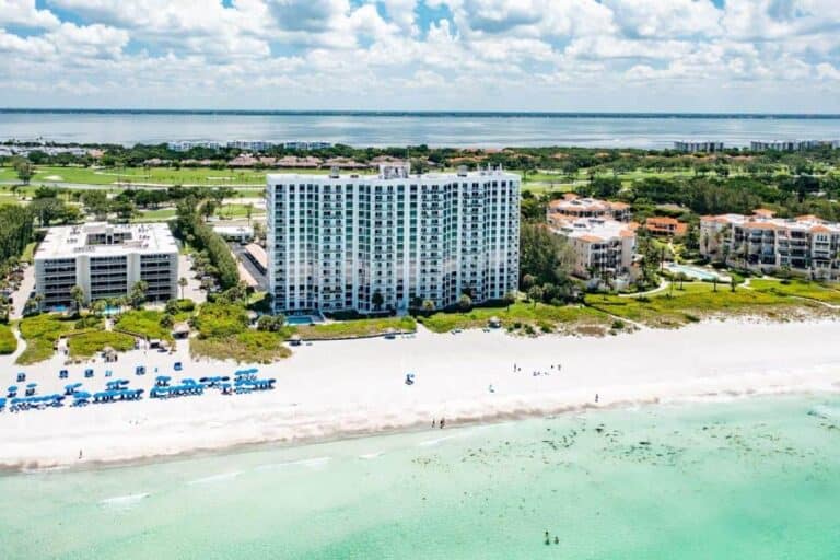Sea Gate Club Condos in Longboat Key, FL. - Aerial