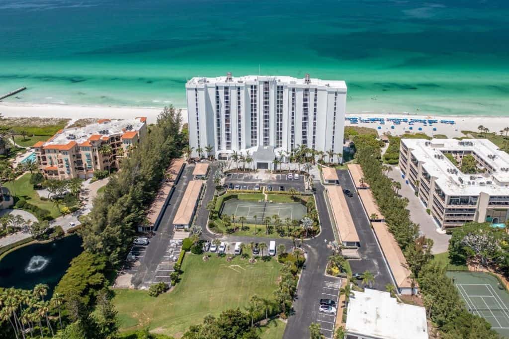 Sea Gate Club Condos in Longboat Key, FL. - Aerial