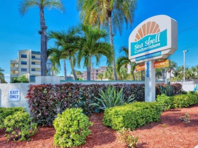 Sea Shell Condos in Siesta Key, FL. - Entrance Sign