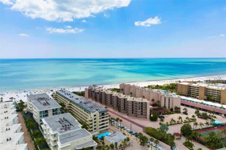 Sea Shell Condos in Siesta Key, FL. - Aerial
