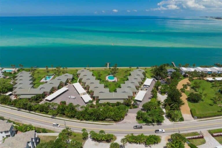 Sea Village Condos in Siesta Key, FL. - Aerial
