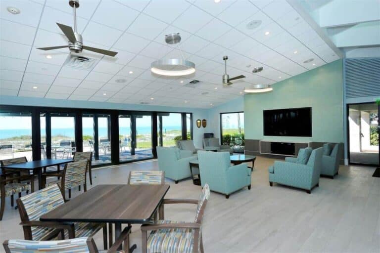 Seaplace Condos in Longboat Key, FL. - Clubroom