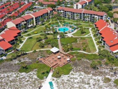 Siesta Dunes Condos in Siesta Key, FL. - Aerial of Community