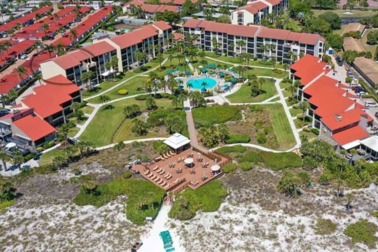 Siesta Dunes Condos in Siesta Key, FL. - Aerial of Community