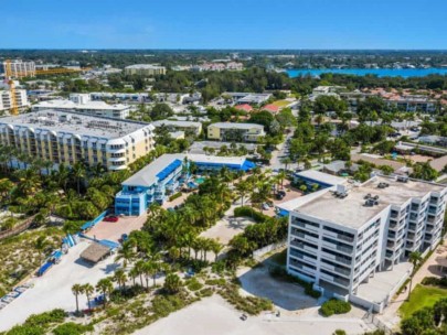 Siesta Sands Condos in Siesta Key, FL. - Aerial