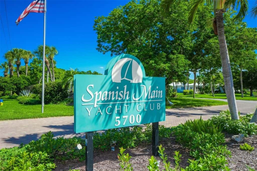 Spanish Main Condos Longboat Key, FL - Entrance Sign