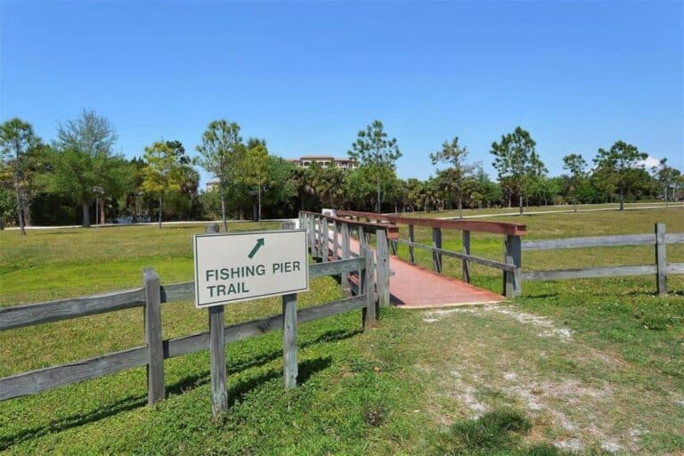 Strathmore Riverside Condos in Sarasota, FL. - Fishing Pier Sign