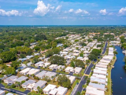 Strathmore Riverside Condos in Sarasota, FL. - Aerial