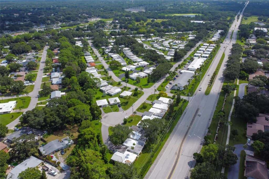 Strathmore Villas in Sarasota, FL. - Aerial