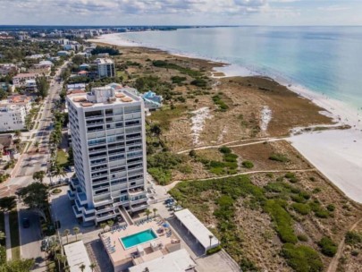 Terrace Condos in Siesta Key, FL. - Building Aerial