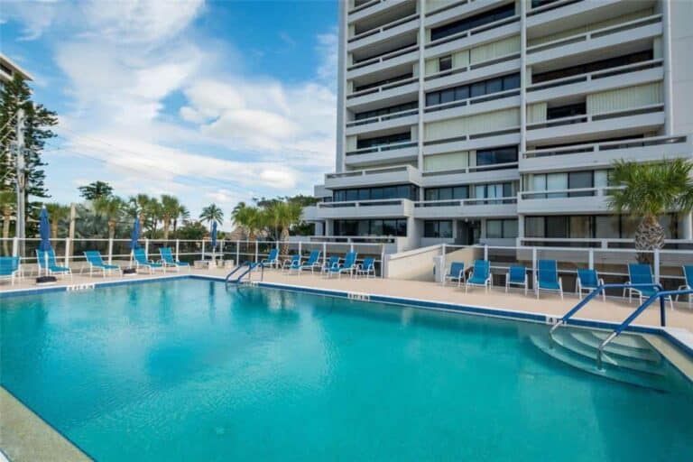 Terrace Condos in Siesta Key, FL. - Pool Area