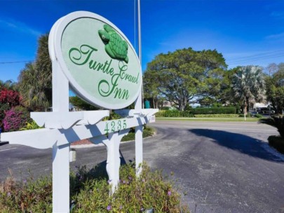 Turtle Crawl Condos For Sale in Longboat Key, FL. - Entrance Sign