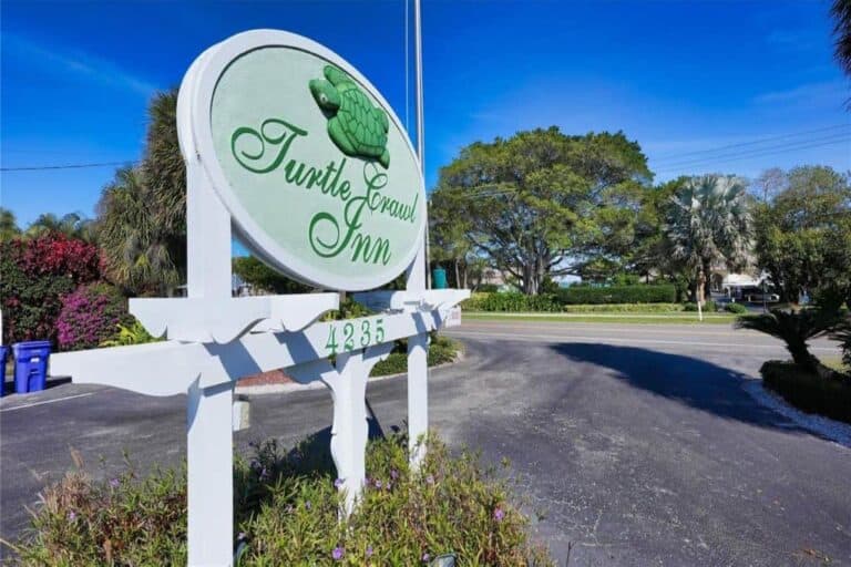 Turtle Crawl Condos For Sale in Longboat Key, FL. - Entrance Sign