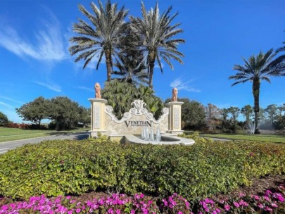 Venetian Golf and River Club Condos in Venice, FL. - Entrance Sign