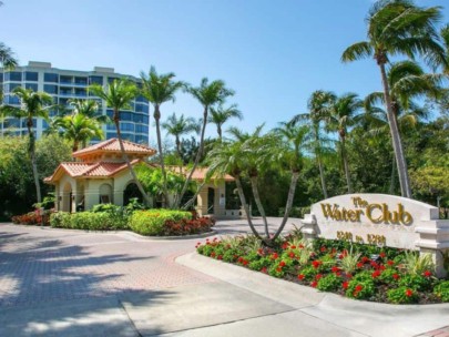 Water Club Condos in Longboat Key, FL. - Entrance Sign