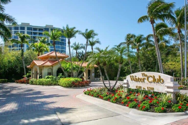 Water Club Condos in Longboat Key, FL. - Entrance Sign