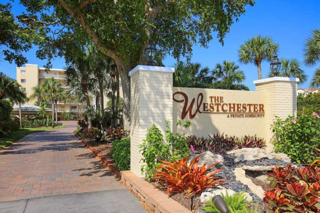 Westchester Condos in Longboat Key, FL. - Entrance Sign