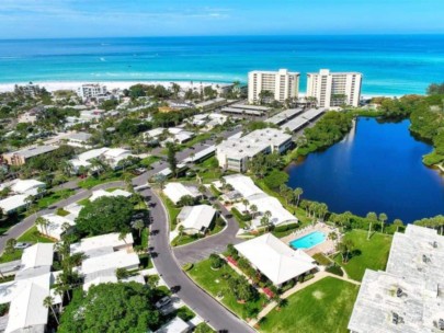 Whispering Sands Condos in Siesta Key, FL. - Aerial