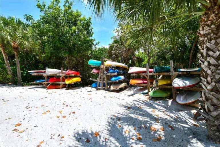 Whispering Sands Condos in Siesta Key, FL. - Canoe Storage Area