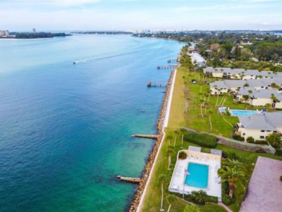 Windward Passage Condos in Siesta Key, FL. - Waterfront Aerial