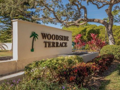 Woodside Terrace Condos in Sarasota, FL. - Entrance Sign