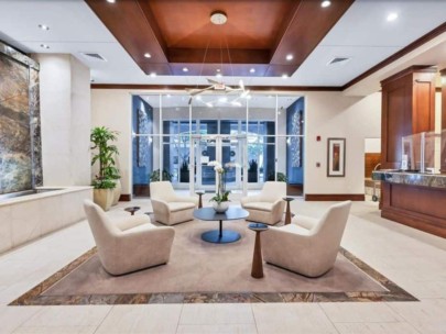 One Hundred Central Condos in Downtown Sarasota, FL. - INterior Entrance