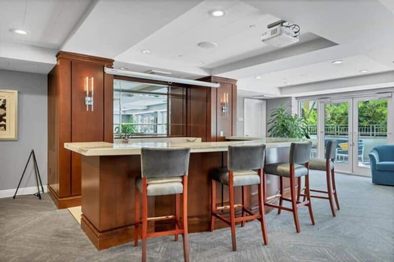 One Hundred Central Condos in Downtown Sarasota, FL. - Clubroom Bar