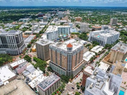 1350 Main Street Condos in Downtown Sarasota, FL. - Building Aerial