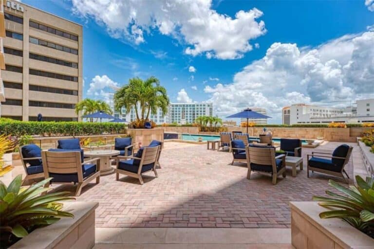 1350 Main Street Condos in Downtown Sarasota, FL. - Patio