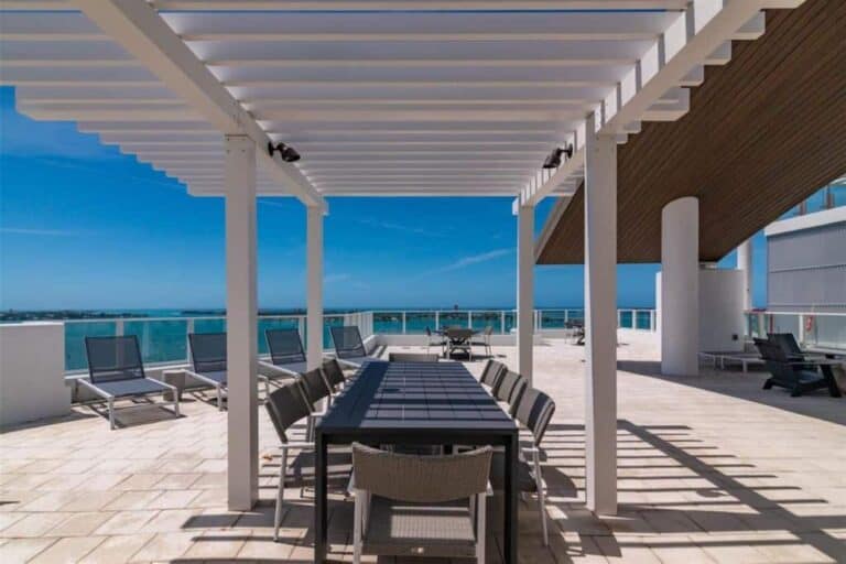 624 Palm Condos in Downtown Sarasota, FL. - Outdoor Terrace