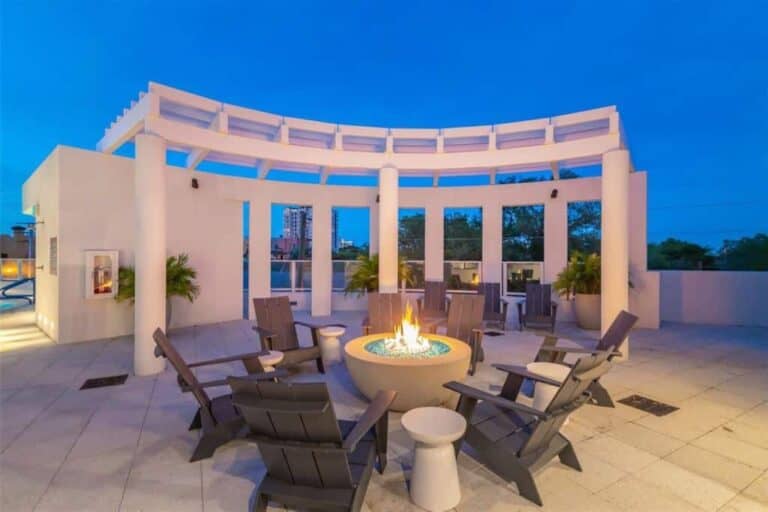 624 Palm Condos in Downtown Sarasota, FL. - Fire Table
