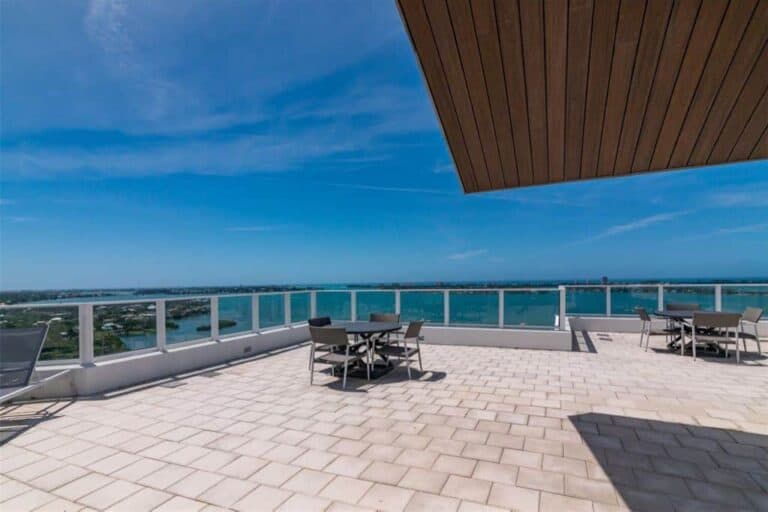 624 Palm Condos in Downtown Sarasota, FL. - Terrace