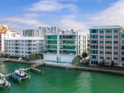 One88 Condos in Downtown Sarasota, FL. - Aerial of Building