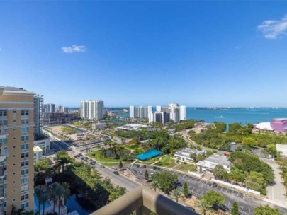 Alinari Condos in Downtown Sarasota, FL. - Aerial