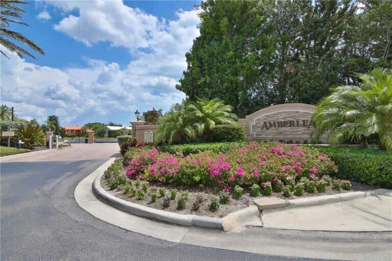 Amberlea Homes in Sarasota, FL. - Entrance Sign