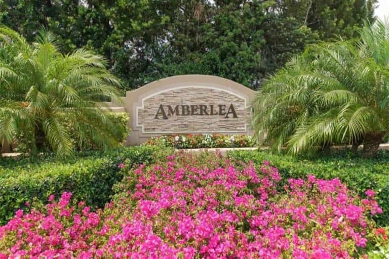 Amberlea Homes in Sarasota, FL. - Entrance Sign