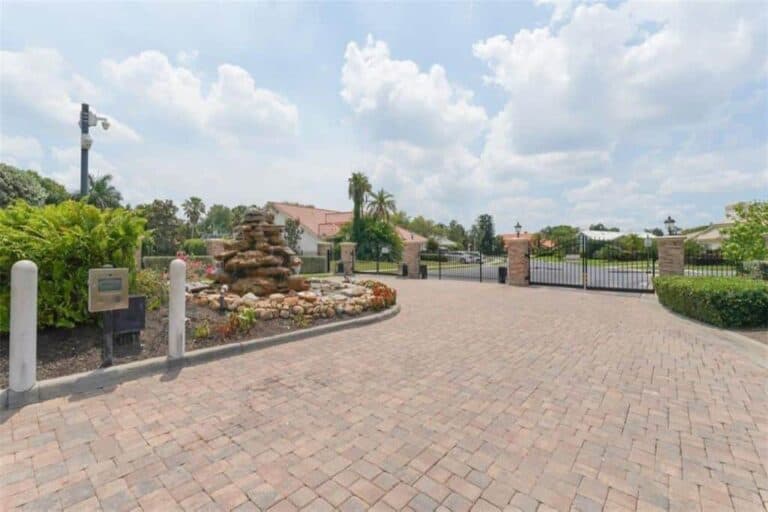 Amberlea Homes in Sarasota, FL. - Gated Entrance