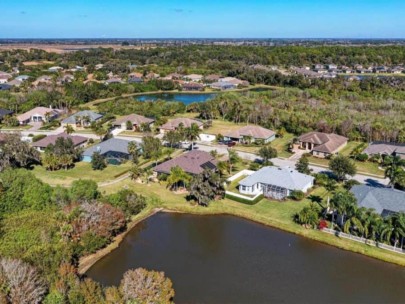 Ancient Oaks Homes in Parrish, FL. - Lake Aerial