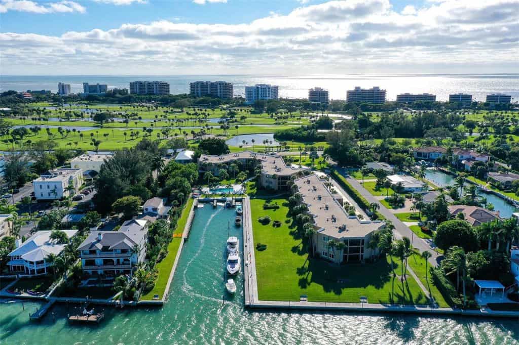 Bay Harbour Condos in Longboat Key, FL. - Aerial