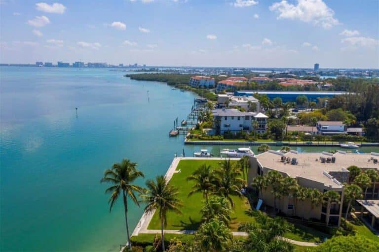 Bay Harbour Condos in Longboat Key, FL. - Aerial