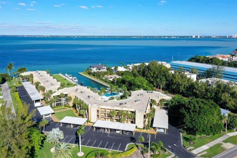 Bay Harbour Condos in Longboat Key, FL. - Aerial