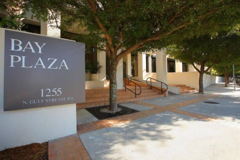 Bay Plaza Condos in Downtown Sarasota, FL. - Entrance Sign